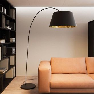 Lindby Floor Lamp Esti made of Textile for Living Room & Dining Room