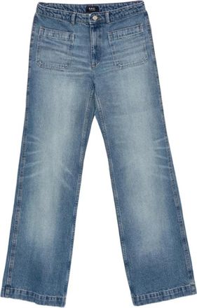 A.P.C. Wide Leg Jeans - Dames - Loose Fit Jeans - Blauw - W27 - Jeans
