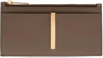 Tod's Leren Kaarthouder - Dames - Portefeuilles - Bruin - ONE Size - Leer - Accessoires