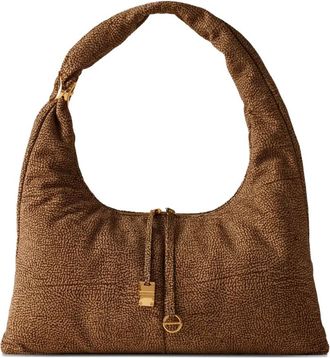 Borbonese Borsa a spalla Twinnie grande - Marrone