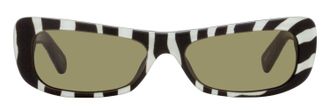 Jacquemus JAC55S Zebra-Stripe Acetate Sunglasses - Multicolor