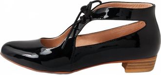 Django & Juliette Womens Ewing Ballet Sandal In Black Leather