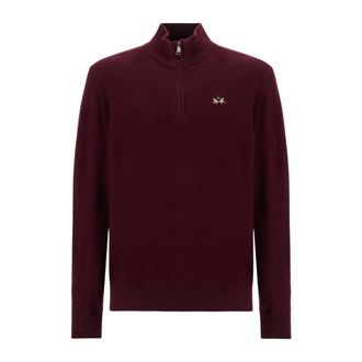 La Martina Jersey con media cremallera - Knitwear - Hombre - Rojo - XL