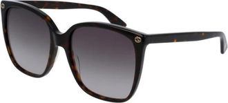 Gucci Authentieke stijlvolle brillen van premium kwaliteit - Dames - Zonnebrillen - Bruin - 57 MM - Accessoires