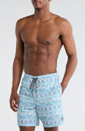 Billabong Pushpin Volley Swim Trunks in Sterling Blue at Nordstrom Rack, Size X-Large