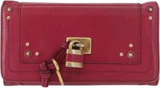 Chlo&eacute; Pre-owned Wallets, female, Pink, Size: ONE SIZE Pre-owned Paddington wallet
