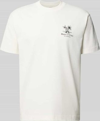 Marc O'Polo Relaxed Fit T-Shirt aus reiner Baumwolle in Offwhite, Gr&ouml;&szlig;e XXXL