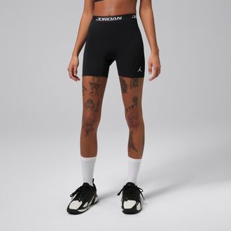 Nike Jordan Womens Jordan Sport Essentials Dri-FIT High-Waisted 5 Shorts in Black | IF2266-010