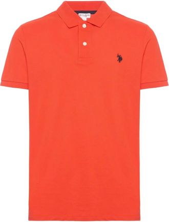 U.S.Polo Association Hombre, Camisetas, Naranja, Talla: XL