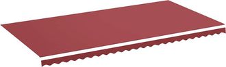 vidaXL Tela De Repuesto Para Toldo Rojo Burdeos 580x295 Cm Poli&eacute;ster Vidaxl