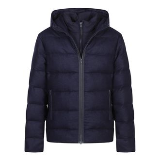 Fay Winter Jackets, male, Blue, Size: XL Warm Winter Down Jacket