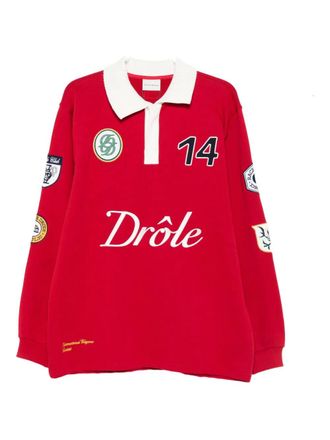 Dr&ocirc;le de Monsieur cotton polo shirt - men - Cotton - L - Red