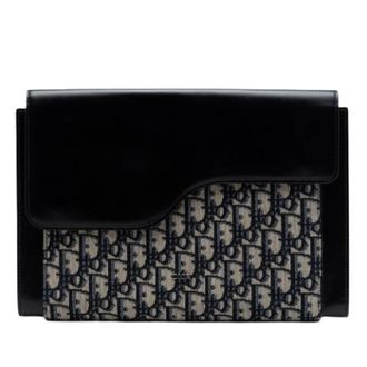 Dior Pre-owned Clutches, female, Black, Size: ONE SIZE Pre-owned Canvas Clutch