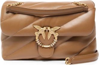 Pinko Pinko, Tassen, Dames, Bruin, ONE Size, Puff Classic New Buckle