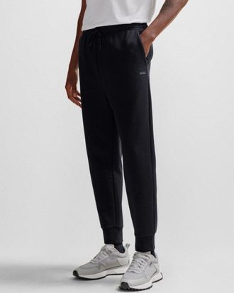HUGO BOSS Hadiko Mens Cuffed Hem Joggers NOS - Black Cotton - Size X-Large