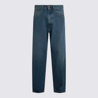 Maison Margiela Blue Cotton Denim Jeans