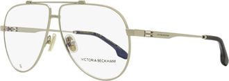 Victoria Beckham Womens Pilot Eyeglasses VB2137 040 Silver 59mm