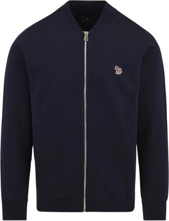 Paul Smith Zip Sweatshirt - Heren - Vesten met rits - Blauw - M - Katoen - Hoodies & sweatvesten