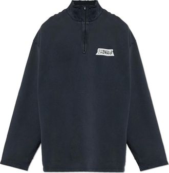 Balenciaga Zip-throughs, male, Black, Size: M Turtleneck Sweatshirt
