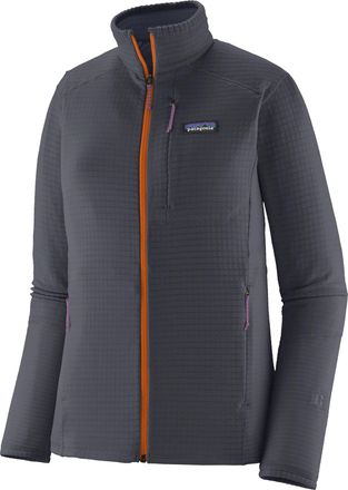 Patagonia Grey R1 Jkt Fitted Grid Active Jacket