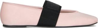 Givenchy Sliced Square Ballerina Tonal - Dames - Ballerinas - Roze - 36 EU - Leer - Schoenen
