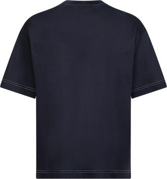 Giorgio Armani Mens T-Shirt Cotton Interlock Black T-Shirts And Polos