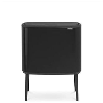 Brabantia Cestino Brabantia Bo Touch Bin nero opaco 34 litri acciaio