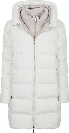 Moorer Klie Jacket - Dames - Dons jassen - Wit - XS - Nylon - Jassen