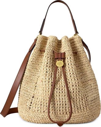 Mulberry Crochet Raffia Bucket Bag in Natural at Nordstrom