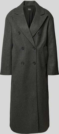 Only Regular Fit Trenchcoat mit steigendem Reverskragen Modell BLAKE LIFE in Anthrazit Melange, Größe XL