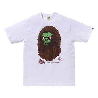 A Bathing Ape Horror Mad Face Tee White 1K70-110-018-WHITE
