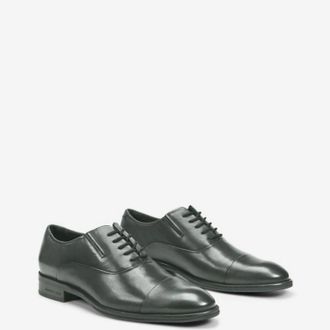 Kenneth Cole Tully Oxford Mens Dark Gray Cap Toe Dress Shoes ZOGG3731