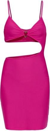 Moschino Kleedjes, Dames, Roze, XS, Strandjurk met Applicatie