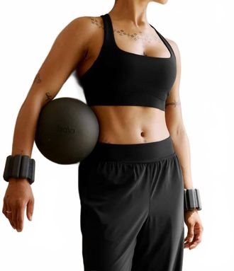 Beyond Yoga Glowzone Medium Impact Bra In Black