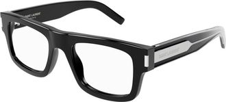 Saint Laurent Klassieke zwarte zonnebril - unisex - Brillen - Zwart - 52 MM - Accessoires