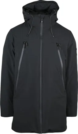 Outhere Outhere Padded Overcoat with Straps - Black