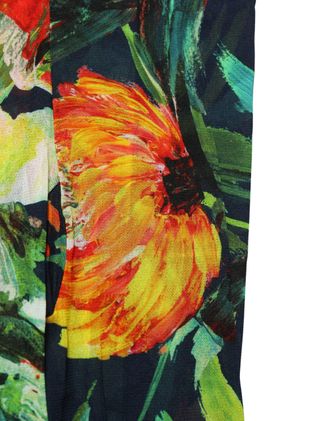 Dolce & Gabbana Floral Print Leggings - Black