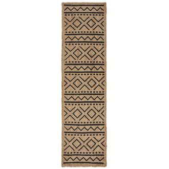Novatrend Alfombra de pasillo de yute beige 60x230 cm