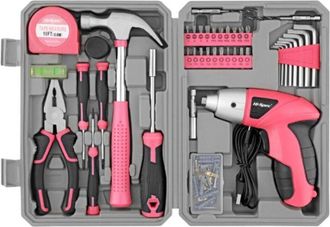 OEM Taladro Atornillador Inal&aacute;mbrico Usb De 3,6 V - Kit De Herramientas Dom&eacute;sticas Rosa De 42 Piezas, Destornillador El&eacute;ctrico Recargable Con Estuche Comp