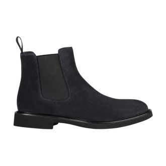 Doucal's Schoenen, Heren, Blauw, 43 1/2 EU, Su&egrave;de, Su&egrave;de Beatles Enkelboot