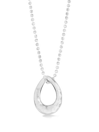 Dower & Hall Entwined oval pendant necklace - Silver