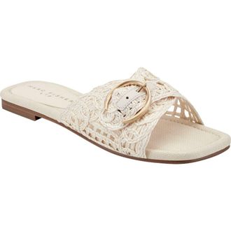 Marc Fisher Nacole Slide Sandal in Ivory at Nordstrom, Size 6.5