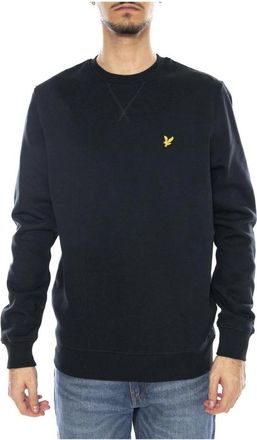 Lyle & Scott Cotton Crew Neck Sweatshirt - Heren - Sweatshirts - Blauw - S - Katoen - Hoodies & sweatvesten