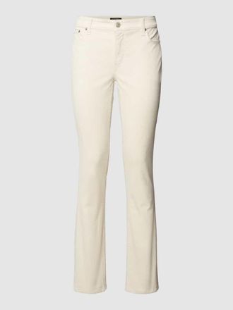 Lauren Ralph Lauren Straight Fit Cordhose im 5-Pocket-Design in Ecru, Größe 42