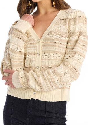 Allison New York Zahara Cardgian In Ivory Multi