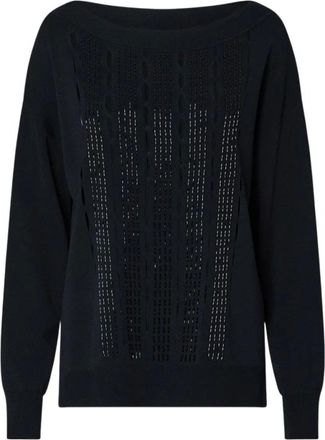 Liu Jo Jersey de cuello redondo - Knitwear - Mujer - Negro - XS