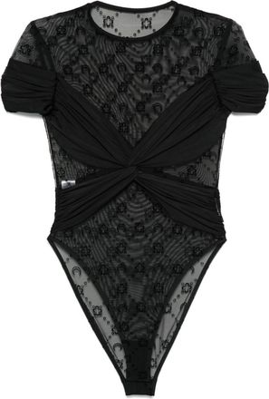 Marine Serre Body drappeggiato - Nero