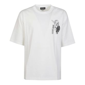Dsquared2 T-Shirts, male, White, Size: 2XL Loose Fit T-Shirt