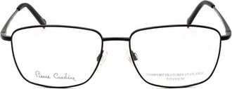 Pierre Cardin Mens Black Rectangular Eyeglass Frames P.C. 6868
