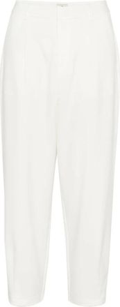 Kaffe KAmerle Pantalon Suiting - Dames - Broeken - Wit - Maat: 2XS Leer